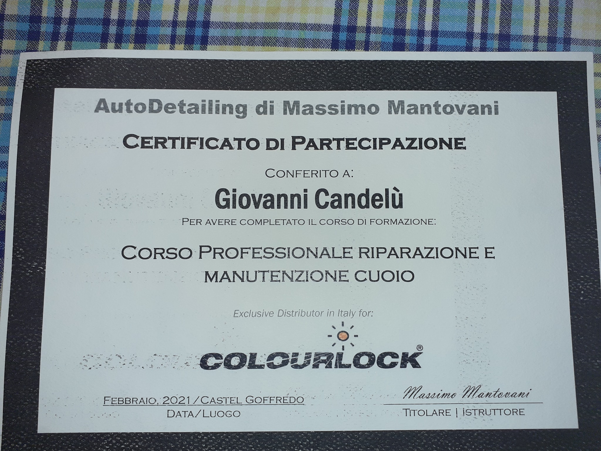 CERTIFICATO